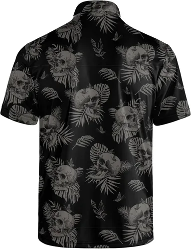 Vista 2 de Camisas de golf divertidas para hombre, camisas polo hawaianas de los años 80, camisas polo divertidas hawaianas para playa, verano, golf