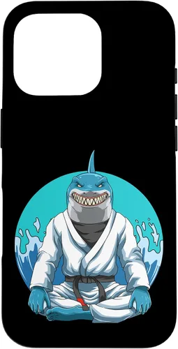 Vista 20 de Funda para iPhone 16 Jiu Jitsu Shark