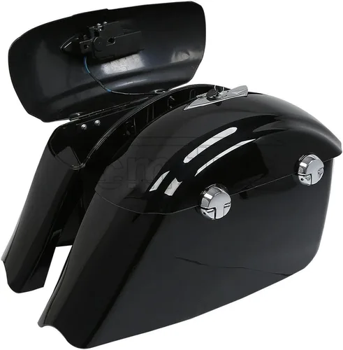 Vista 19 de TCT-MOTORPARTS Alforjas duras para Indian Chieftain Dark Horse Limited 2019-2023 gris acero