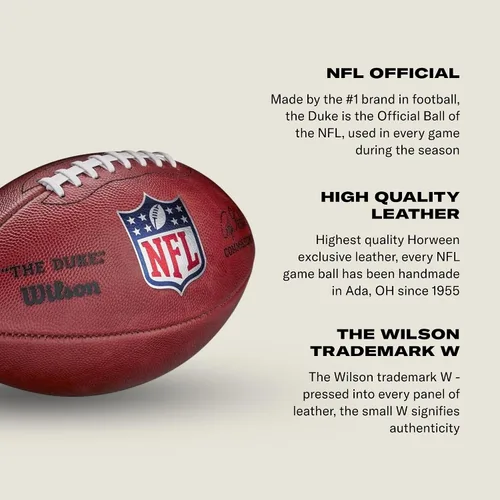 Vista 3 de Wilson Balones de Fútbol Auténticos de la NFL - El Duque
