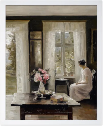 Vista 36 de Poster Master Póster de pintura vintage de The Keynote - Impresión retro de mujer a pie - Arte impresionista - Regalo para hombres y mujeres