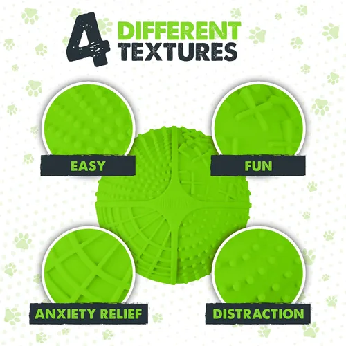 Vista 5 de Cuenco para lamer interactivo para perros Mighty Paw, de silicona libre de BPA, alivio de la ansiedad, apto para lavavajillas, 2 modos, 4 texturas