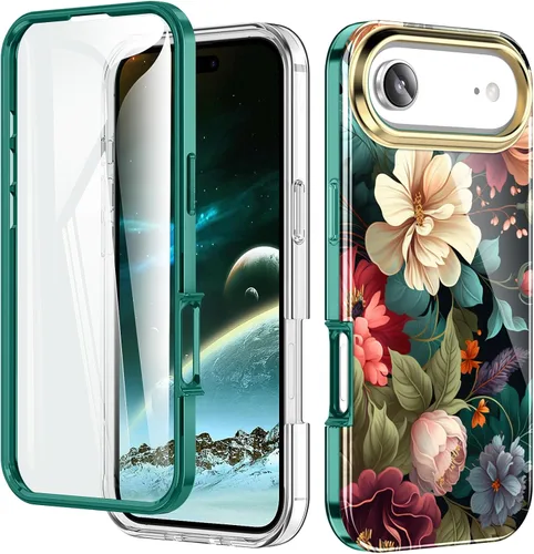 Vista 33 de Funda bonita de mármol para iPhone 13 Pro de 6.1 pulgadas, con protector de pantalla incorporado, ligera y elegante, de TPU, para cuerpo completo, a