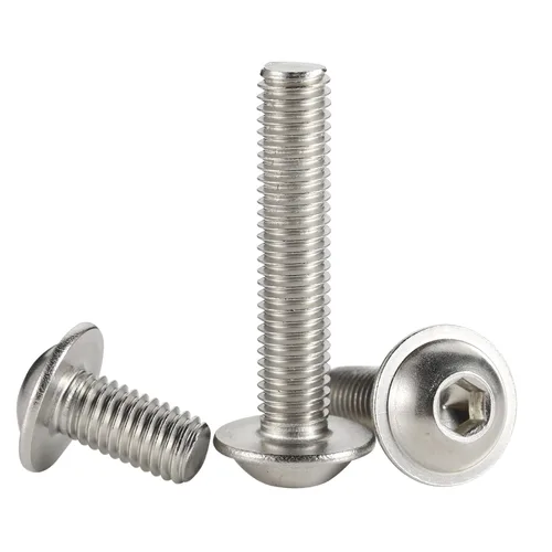 Vista 12 de Mellewell M3-0.5 x 6mm Tornillos de Cabeza de Botón con Soporte de Enchufe de Casquillo, Accionamiento de Enchufe Allen, Acero Inoxidable 304