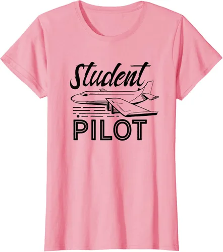 Vista 10 de Camiseta de aviación Aviador Aviador Student Pilot, Blanco