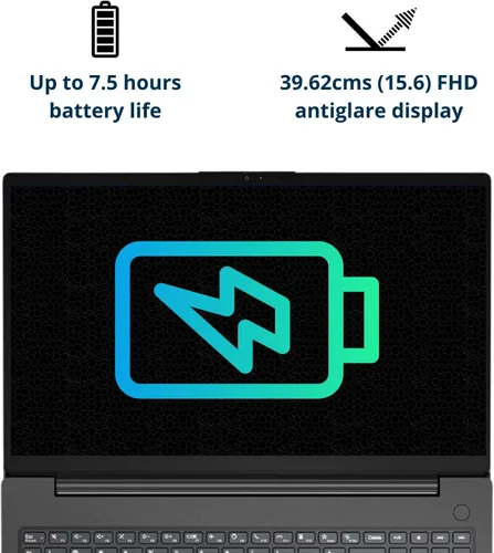 Vista 3 de Laptop Lenovo V15, pantalla FHD de 15.6 pulgadas, procesador AMD Ryzen 5 5500U de seis núcleos (supera al Intel i7-1065G7), 16 GB RAM, SSD de 1 TB