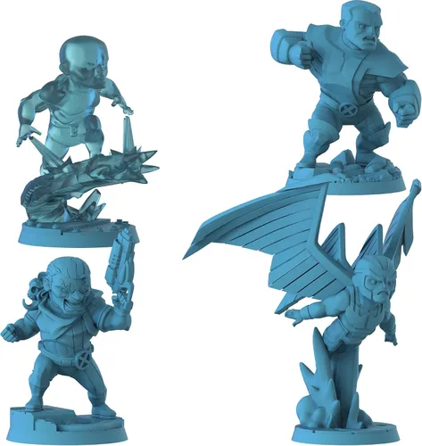 Vista 4 de CMON Marvel United X-Men Gold Team Expansion Juego de miniaturas de mesa Juego de estrategia Juego cooperativo para adultos y niños A partir