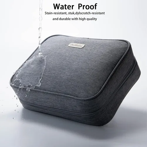 Vista 5 de Estuche organizador grande para lápices, tamaño XXL, capacidad extra grande, multifuncional, impermeable, portátil, para artistas, oficina, funda
