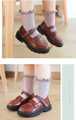 Vista 4 de Calcetines de encaje para bebé, Mary Jane con volantes a cuadros, 6 pares
