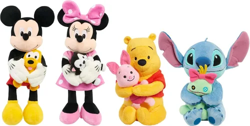 Vista 6 de Disney Just Play - Peluche de Winnie the Pooh y Piglet de Classics, Lil Friends, juguetes para niños de 2 años en adelante
