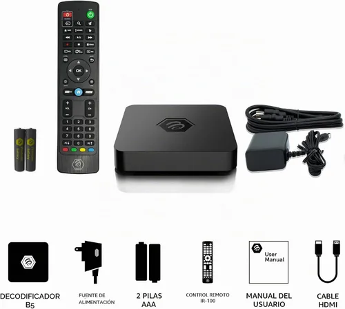 Vista 6 de BuzzTV Caja de TV Android 11 serie B5, procesador Amlogic S905W2 Quad-Core