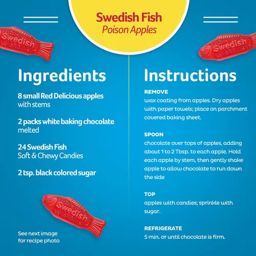 Vista 10 de SWEDISH FISH - Caramelos suaves y masticables, 3.1 oz