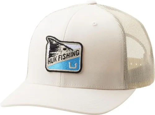 Vista 47 de HUK - Gorra de camionero de malla para hombre con cierre a presión Gorra de pesca antirreflectante