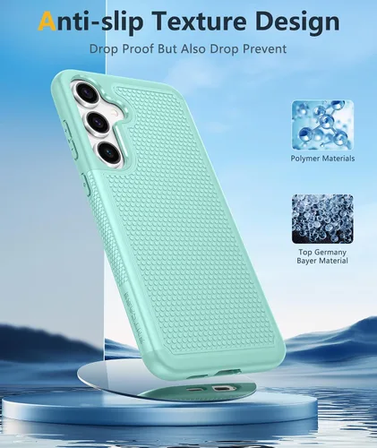 Vista 953 de FNTCASE Funda para iPhone 17 Pro: Fundas delgadas translúcidas de color azul claro compatibles con MagSafe, protección completa de la cámara