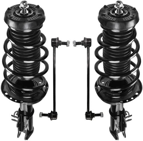 Vista 62 de Detroit Axle - Kit de 4 piezas RWD Puntales Delanteros Barras Estabilizadoras para Ford F-150 2021 2022 2023 2024, 2 Puntales con Resorte Helicoidal