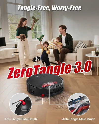 Vista 6 de Yeedi S16 Plus Robot Aspiradora y Trapeador con Estación Omni Automática, Succión de 16,600Pa, Mopa Autolavadora OZMO, ZeroTangle 3.0, Elevación