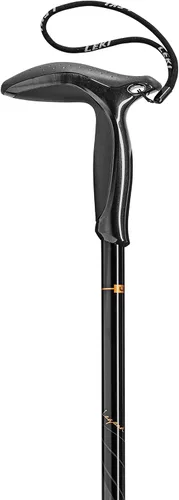 Vista 3 de LEKI Legend - Bastón de senderismo ligero ajustable de carbono negro (individual) para senderismo y senderismo