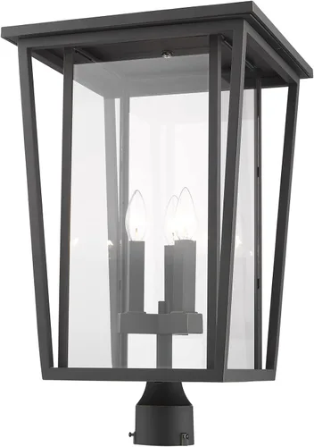 Vista 3 de Z-Lite 571PHXLR-ORB - Accesorio de montaje de poste para exteriores de 3 luces, bronce aceitado