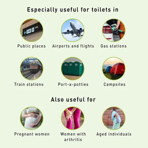 Vista 3 de PeeBuddy 10 Embudos Dispositivo para Orinar Femenino Embudo de Orina Desechable Sin Desorden Viajes, Camping, Senderismo, Festivales