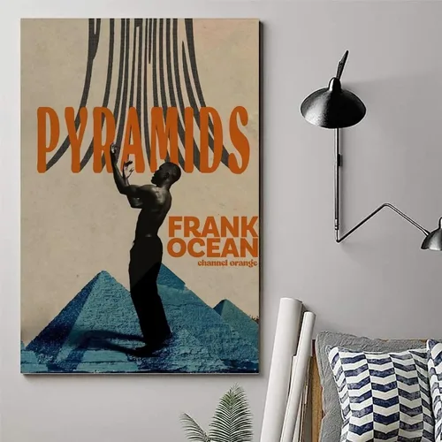 Vista 6 de WATERA Póster Frank Pirámides del Océano Pósteres de Música para Decoración Estética de Habitación Arte en Lienzo Decoración de Dormitorio 20 x 30