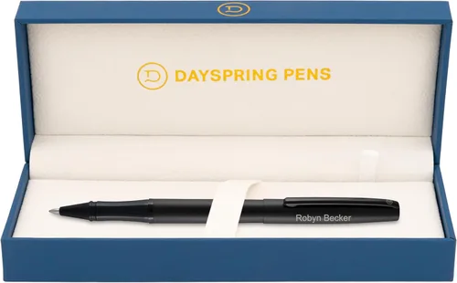 Vista 8 de Dayspring Pens Richmond - Bolígrafo de punta redonda, acabado cromado, grabado personalizado: graduación, nuevo trabajo, promoción u regalo