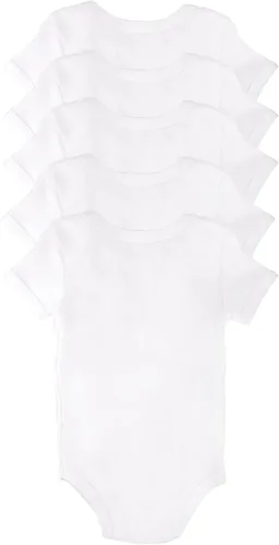 Vista 3 de Unisex Baby Bodysuits Packs I White Long and short sleeve Bodysuits I Breathable & Comfort