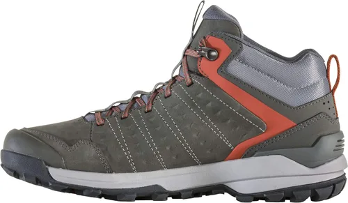 Vista 3 de Oboz Sypes Mid Leather Botas impermeables para hombre, color plomizo, talla 15, mediana, plomizo