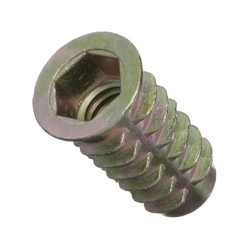 Vista 11 de E-Z LOK Inserto roscado para madera blanda, insertos de rosca hexagonal de zinc 10-32 roscas internas, 0.394 pulgadas de longitud, paquete de 50
