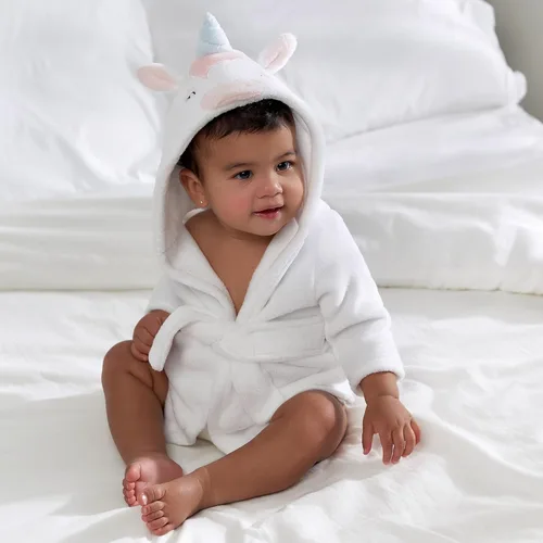 Vista 3 de Gerber Unisex Baby Hooded Animal Character Bathrobe