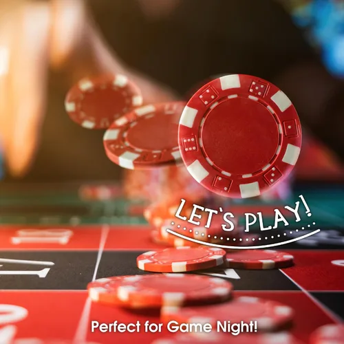Vista 6 de CHH Juego de fichas estilo dados Poker Casino (100 piezas), 0.41 oz