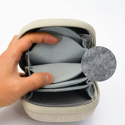 Vista 9 de MOUDOAUER Caja de bolsa de filtro circular grande (8 ranuras) Estuche de soporte de filtros para filtros circulares UV, de densidad neutra y lentes