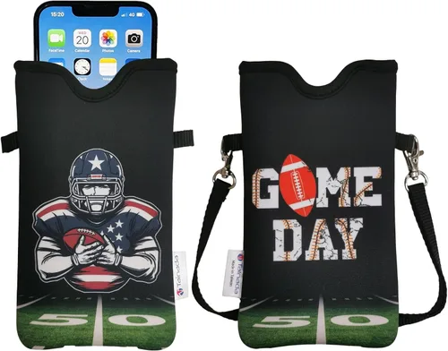 Vista 56 de Tainada Funda Estuche Bolsa de Neopreno para Teléfono para Hombres y Mujeres con Correa Cruzada/Cordón para el Cuello para iPhone 17/16/15 Pro Max