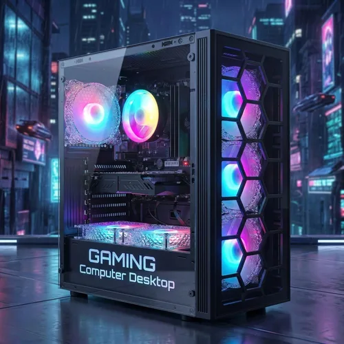Vista 4 de Escritorio para PC para juegos STGAubron, Core I7, RTX 2060S 8G, 32G RAM, SSD de 1 TB