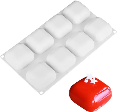 Vista 16 de OCPO KITCHEN Moldes de silicona con forma de corazón 3D para hornear pasteles de mousse, molde de silicona 3D para dulces, pastelería, chocolate