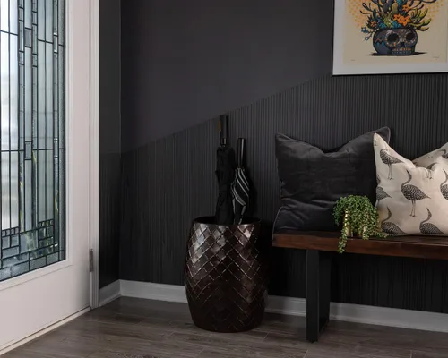 Vista 8 de Balkene Home La mesa de taburete de metal Braga es una verdadera pieza multifuncional, que sirve como taburete, mesa ocasional, maceta o contenedor