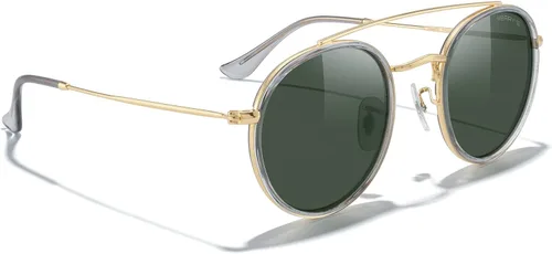 Vista 5 de MERRY'S Gafas de sol polarizadas redondas retro - Gafas de sol unisex de doble puente