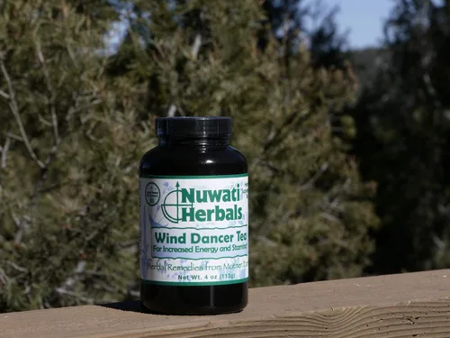 Vista 2 de Nuwati Herbals Té Wind Dancer - para aumentar la energía y la resistencia - Hoja suelta de hierbas, 4 onzas Refreshing Mint, Green Tea and Yerba