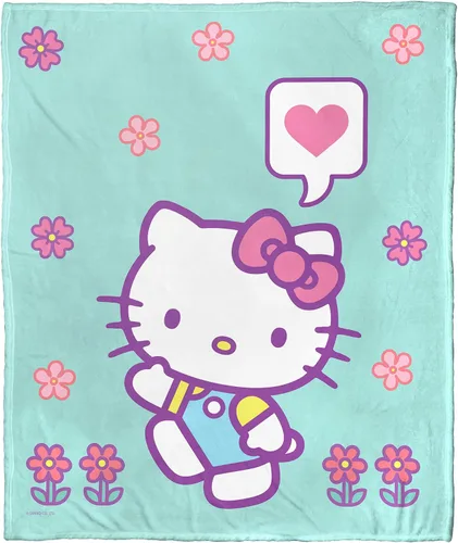 Vista 10 de Northwest Hello Kitty - Manta de seda táctil, 50 x 60 pulgadas, amigos de la playa