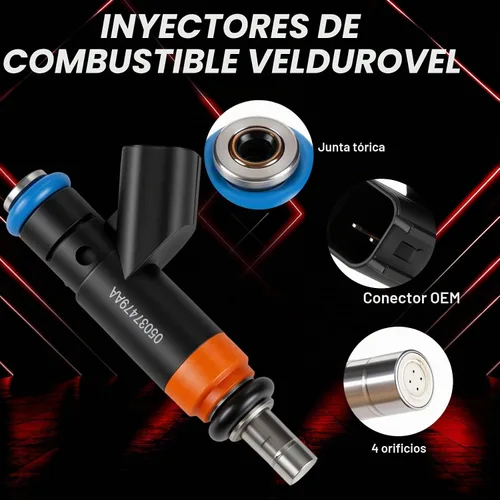 Vista 4 de 5037479AC Juego de 8 Inyectores de Combustible Hemi 5.7L V8 Compatible con Ram 1500 2009-2018, Ram 2500 2009-2017, Dodge Charger 2010-2016 2018