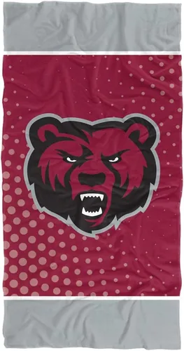 Vista 177 de LOGOVISION Manta Abilene Christian University, 30x60 Logo Dots CottonFront/PolyBackBeachTowel