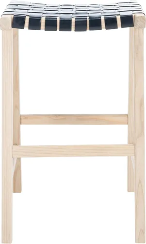 Vista 12 de Safavieh Home Collection Abreu - Taburete rectangular de madera maciza de 30 pulgadas (totalmente montado)