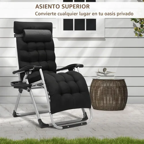 Vista 2 de OS MOTOR Sillón Zero Gravity (negro)