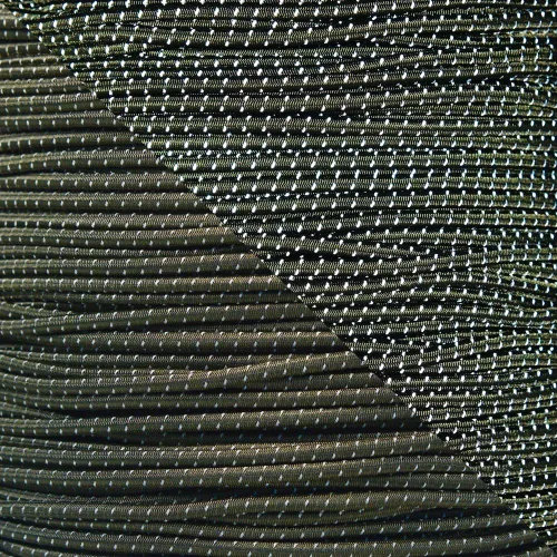 Vista 11 de Cordón elástico reflectante de 1/8 pulgadas de diámetro, fabricado en los Estados Unidos naranja neón (REFLECTIVE NEON ORANGE)