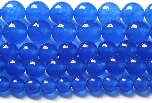 Vista 18 de 36 piezas de cuentas sueltas de espacio de jade de epidoto verde y rojo natural de 10 mm, cuentas redondas para hacer joyas DIY, collares, pulseras