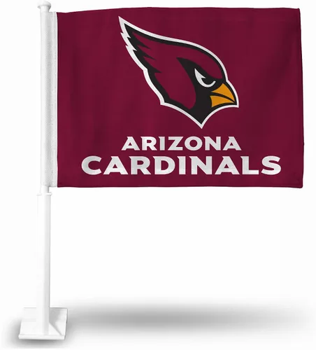 Vista 15 de Rico Industries NFL Double Sided Car Flag - 16" x 19" - Strong Pole That Hooks onto Car/Truck/Automobile