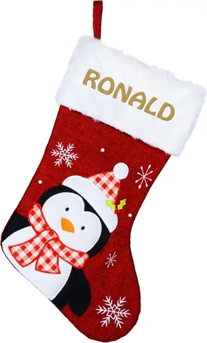 Vista 8 de Medias de Navidad personalizadas con nombre, 7 diseños, 6 fuentes, medias familiares personalizadas para Navidad, vacaciones y familia para Gnomo