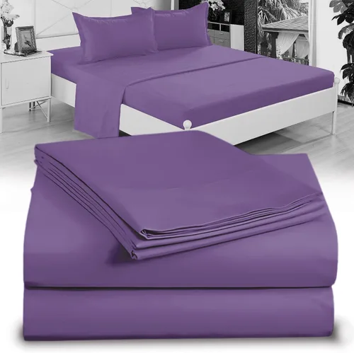 Vista 24 de Juego de Sábanas Twin - Sábanas de Cama Twin de Microfibra Ultra-Suave 1800 - Doble Cepillado - Bolsillos Profundos - Ajuste Fácil - Sin Arrugas Gris