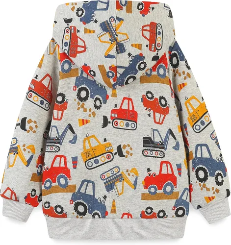 Vista 9 de Sudadera con capucha de forro polar de algodón para niños pequeños 2-7T