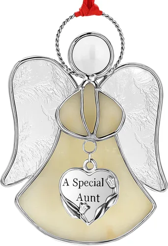 Vista 12 de Atrapasoles de Vidrio Emplomado para Ventanas Colgantes de Ángel Azul Adorno Personalizado de Metal Regalos Decorativos para Mamá Abuela Amiga