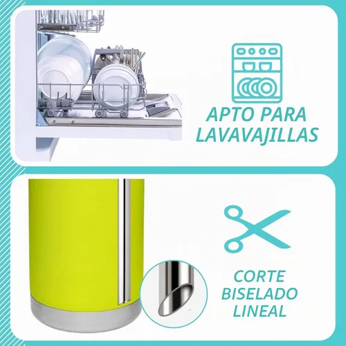 Vista 4 de 4 popotes de metal de repuesto para botella de agua YETI Rambler Jr., popotes de repuesto reutilizables de acero inoxidable con 2 cepillos